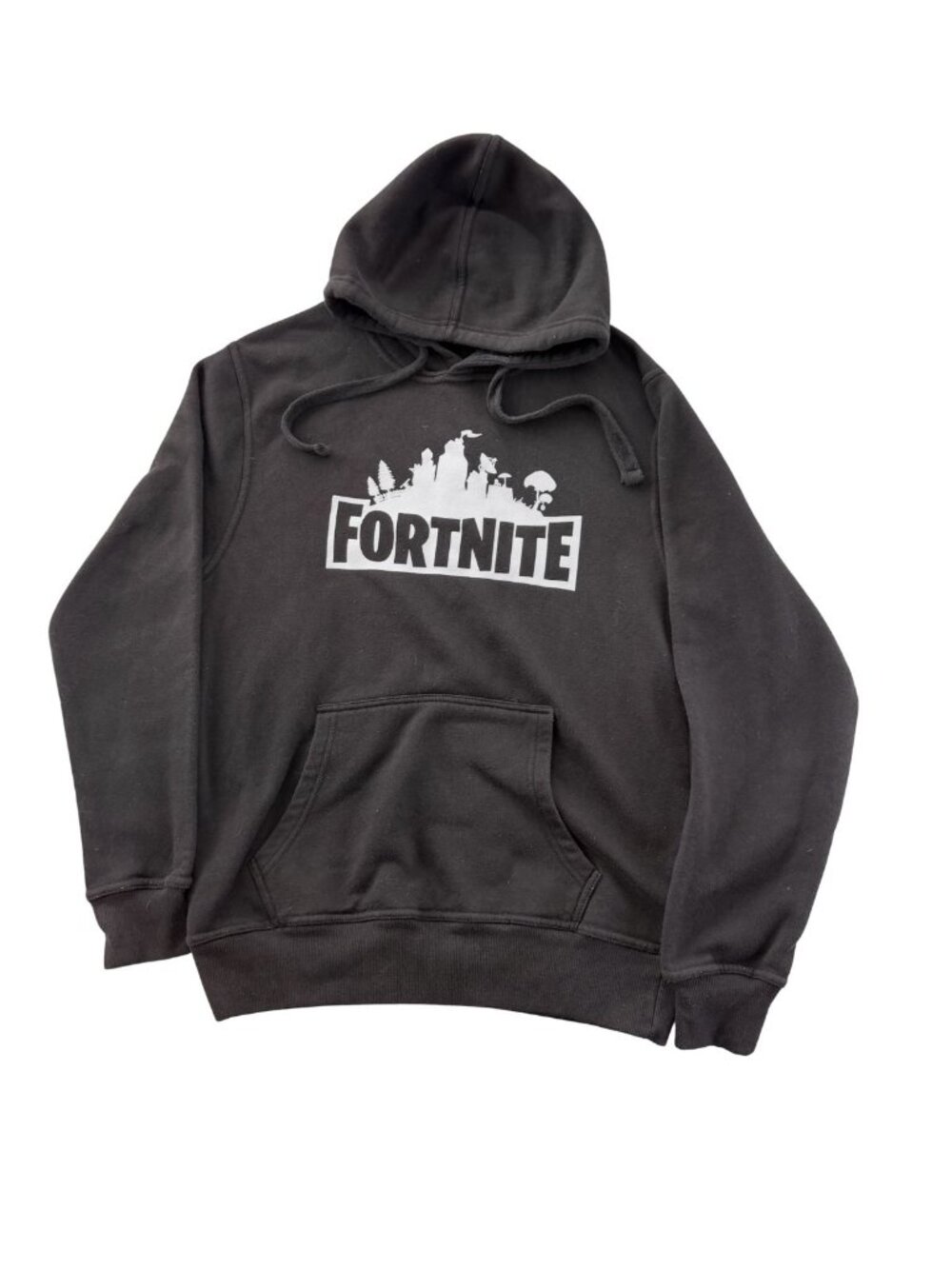 Fortnite Black Pullover Graphic Hoodie Sweatshirt M